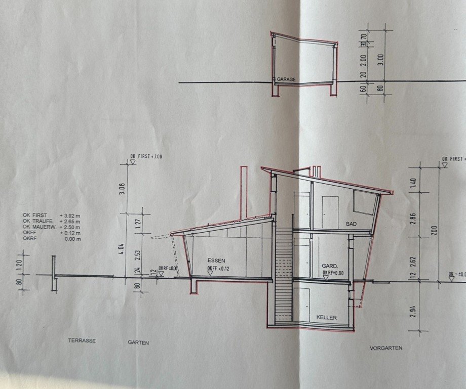 Schnitt Einfamilienhaus Braunschweig