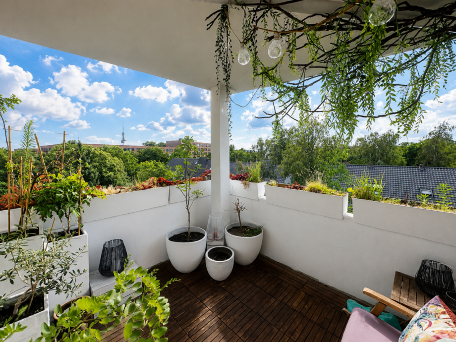�berdachter S�d/Westbalkon Etagenwohnung Hannover