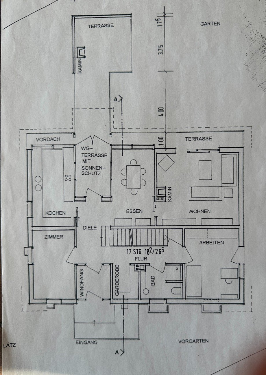 Grundriss EG Einfamilienhaus Braunschweig