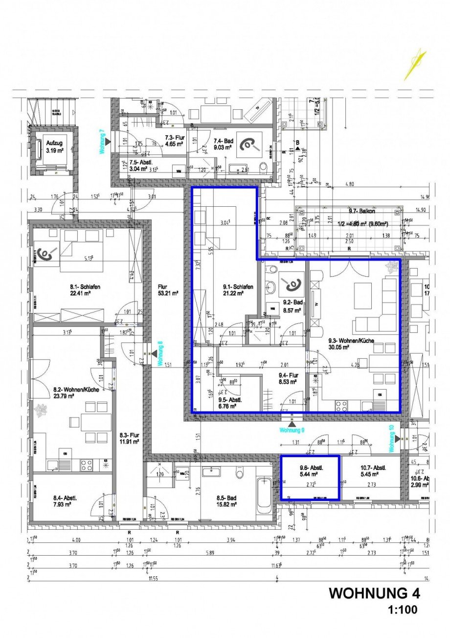WHG4 Grundriss Erdgeschosswohnung Braunschweig